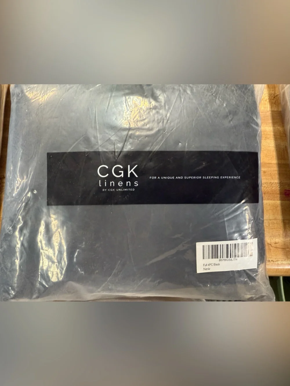CGK Linens Microfiber 4-Piece Full Sheet Set - Black